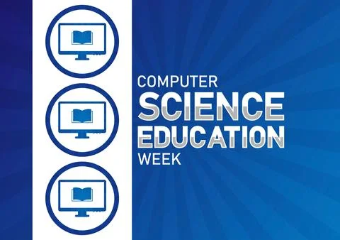 Computer Science Education Week Modern illustration 스톡 일러스트