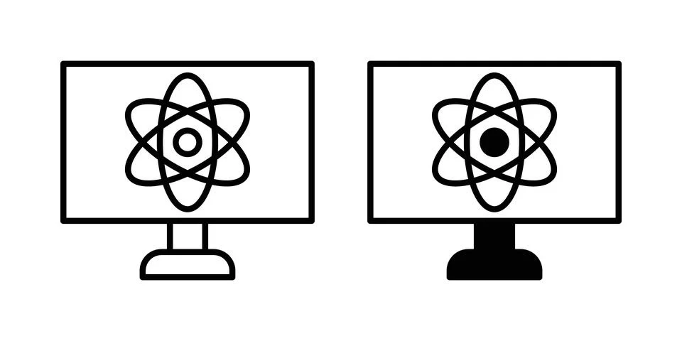 Computer science icon vector symbol graphics Stock Illustration