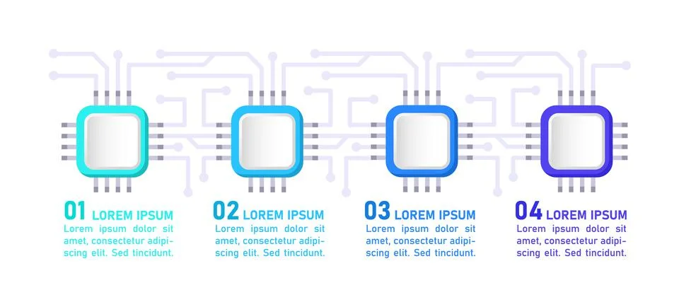 Computer science infographic chart design template 스톡 일러스트