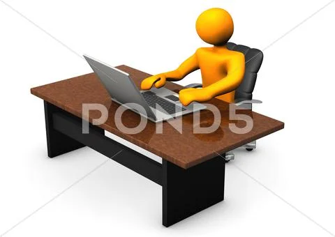 Computer scientist Stock Illustration