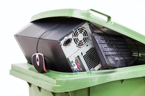 Computer scrap Stock Photos