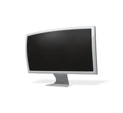 Computer screen 3d vector illustration. monitor 3d icon Stock Illustration