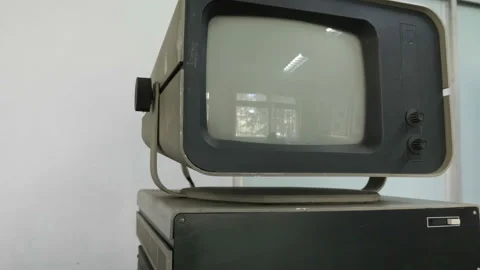 Computer Screen 60S 70S Style Stock Footage 121725734