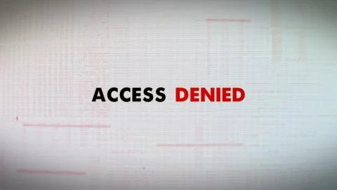 Computer Screen Access Denied Stock Illustration