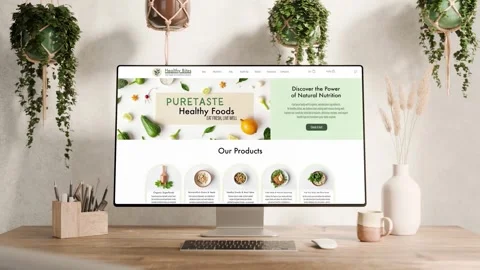 Computer Screen After Effects Template | Boho Rustical Room | 10 Scenes Set Stock After Effects