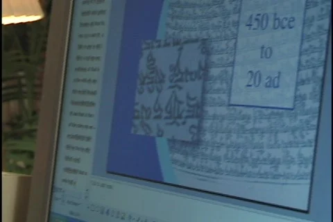 Computer Screen and Hands Typing Stock Footage 297216