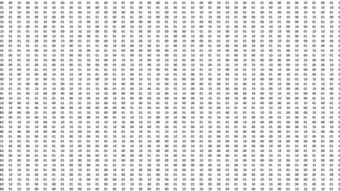 Computer screen animation with fast changing binary data. Stock Footage 108462966