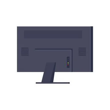 Computer screen back view Stock Illustration