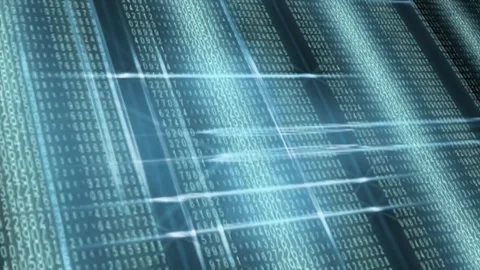 A Computer Screen With Binary Code Stock Footage 345214053