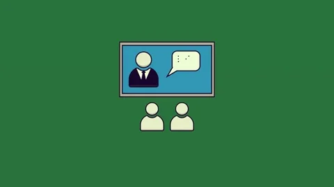 A computer screen with cartoon character on it and pers isolated isolated on Video stock 336892223