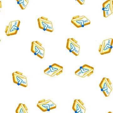 Computer screen cleaning wipe isometric icon seamless pattern 스톡 일러스트