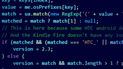 Computer screen with the code coming up on it Stock Footage 114737098