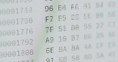 Computer Screen - Data Code Video stock 137710282