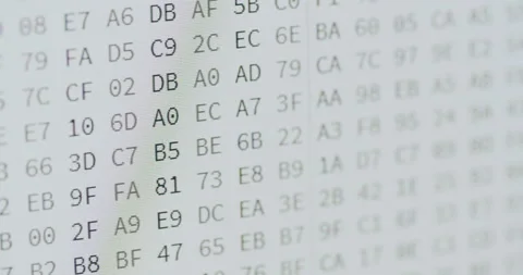 Computer Screen - Data Code Video stock 138767436