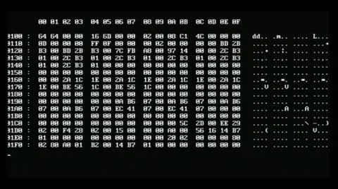 Computer screen data decryption Stock Footage 11805951