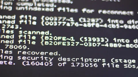 Computer screen data information Vídeo Stock 34298207