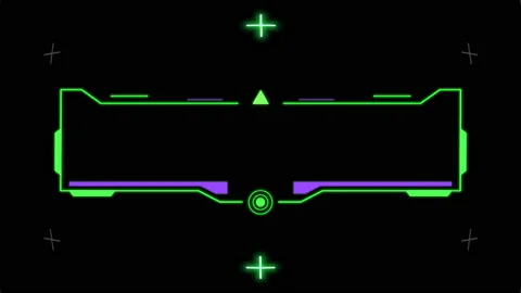 Computer screen with digital lines and elements Stock Footage 217412541