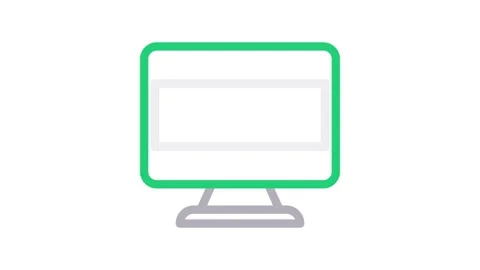 A computer screen displaying against a neutral background. Stock Footage 334766259