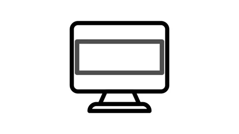 A computer screen displaying against a neutral background. Stock Footage 334766393