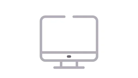 A computer screen displaying a lab flask, symbolizing scientific research o.. Stock Footage 334778135