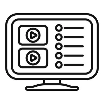 Computer screen displaying video editing software interface with timeline and Stock Illustration