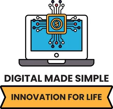 A computer screen with a dollar sign on it Illustrazione stock