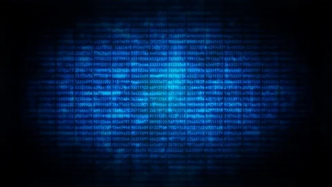 Computer Screen With Encrypted data Hacking Loop Stock Footage 113792219