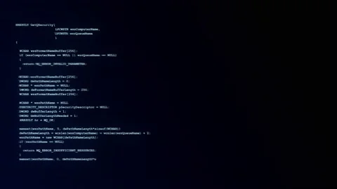 Computer screen with encrypted fast typing coding symbols Loop Animation. Stock Footage 151427339