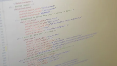 Computer screen of an engineer developing software app using digital laptop Stock Footage 110772100