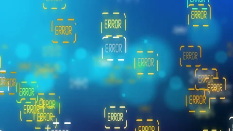 Computer Screen Entering Login And Password With Showing System Error Stock Footage 95354471