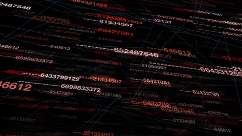 A computer screen filled with lots of numbers and the word microstock plus Stock Footage 276338119