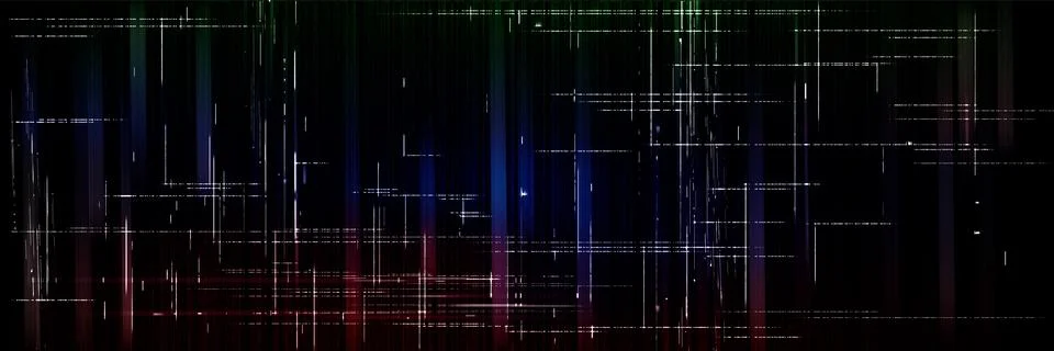 Computer screen glitch effect Stock Illustration