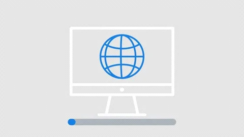 Computer Screen With Globe on Transparent Background Stock-Footage 346225215