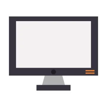 Computer screen hardware isolated Stock Illustration