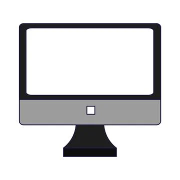 Computer screen hardware technology blue lines Stock Illustration