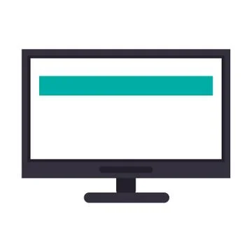 Computer screen hardware technology Stock Illustration