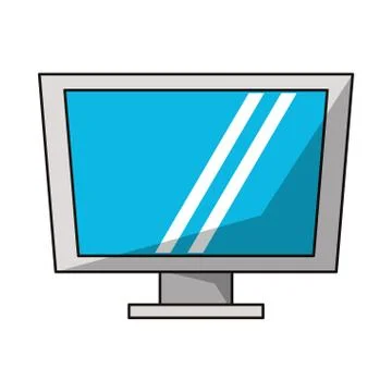 Computer screen hardware techonlogy Stock Illustration
