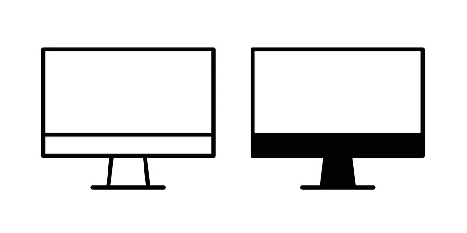 Computer screen icon concept. best for web design Stock-Illustration