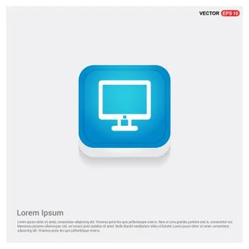 Computer Screen Icon Stock Illustration