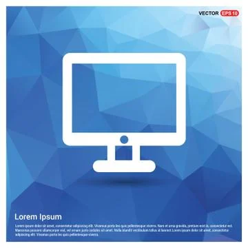 Computer Screen Icon 스톡 일러스트