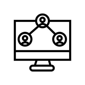 Computer Screen icon symbol Illustration Design 库存插图