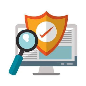 Computer screen internet browsing Stock-Illustration