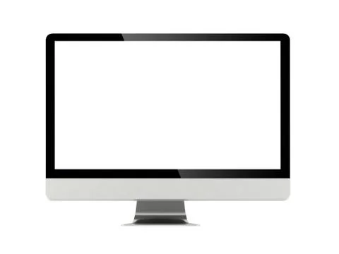 Computer screen isolated Stock Illustration
