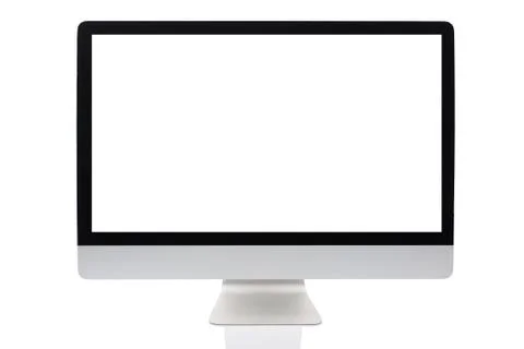 Computer screen isolated Stock Photos