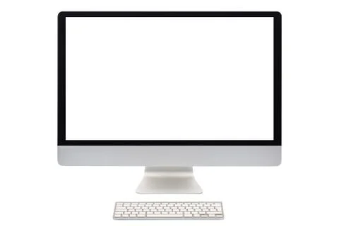 Computer screen isolated Stock Photos