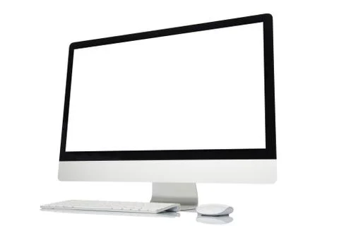 Computer screen isolated Stock Photos