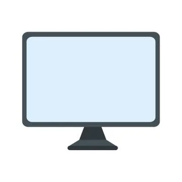 Computer screen isolated on a white background Stock Illustration