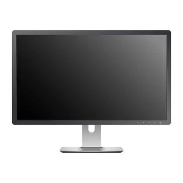 Computer screen isolated on white イラスト素材