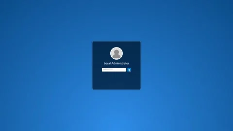 Computer screen login interface and system overview window 4K Stock Footage 346837915
