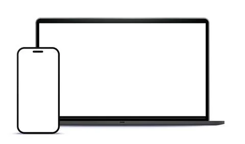 Computer Screen mockup Stock Illustration